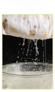 Close-up of fine mesh laundry bag showing excellent water permeability for protection