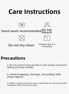 Detailed washing instructions and care guide for the sun visor hat fabric maintenance