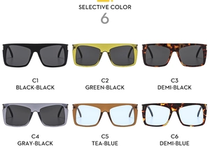 Selection of trendy Y2K sports sunglasses in six assorted frame and lens colors
