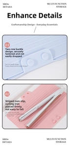 Detailed view of heat-resistant silicone mat with dual buckles and anti-slip ridges