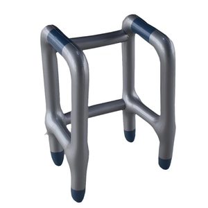 Inflatable grey and blue walking frame toy prop for Halloween and Christmas costumes