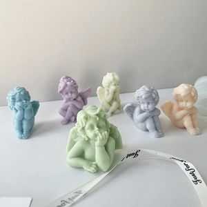Little Angel Cupid Silicone Mold For DIY Handmade Candle Aromatherapy Plaster Soap Making Creative Home Decor Ornament