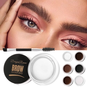 Kit de cire de fixation pour sourcils avec pinceau pour un coiffage naturel et durable