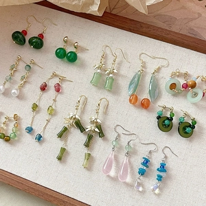 Long Tassel Drop Earrings New Chinese Style Bamboo Design Copper Jewelry With Silver Earring Post For Women Vintage Retro Accessories