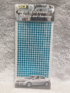 Blue 3mm acrylic self-adhesive rhinestone sheet for DIY crafts and car decoration