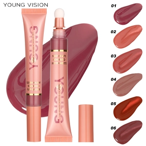 Liquid Glow Cushion Lip Gloss Blush Highlighter Contour Wand Hydrating High Shine Shimmer Makeup For Face Lips