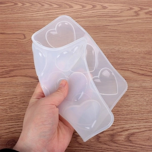 Moule coeur en silicone flexible pour bricolage résine avec haute élasticité et texture douce
