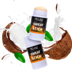 Coconut oil sweat stick 3oz for abdominal firming with coconut splash visual