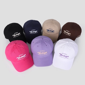 Classic embroidered baseball caps in multiple colors featuring Yourself Vintage design