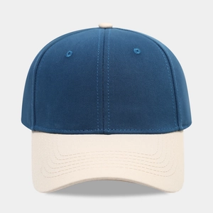 Detailed close-up of breathable eyelets and cotton fabric on a six-panel baseball cap
