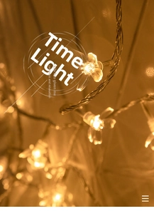 Macro shot of warm white cherry blossom LED string lights with delicate flower petals