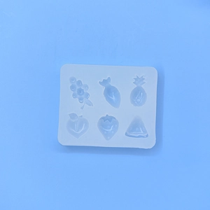 6-cavity fruit and vegetable silicone mold for DIY soap, candles and cake decorating