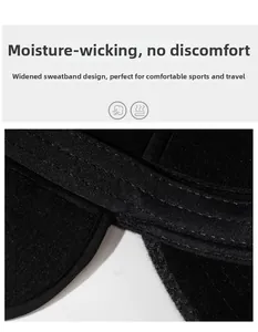 Dettaglio della fascia antisudore allargata e delle cuciture fini all'interno del cappello