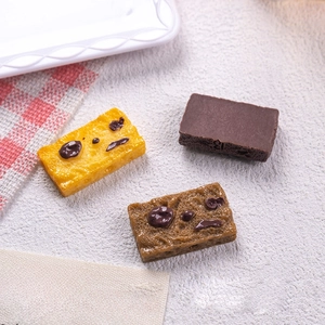 Miniatures de biscuits aux canneberges en résine pour le bricolage et accessoires de cheveux