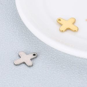 Stainless Steel Cross Charm Pendants For DIY Jewelry Making Necklace Bracelet Earring Accessories Minimalist Religious