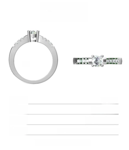 Detailed product specifications for the 925 sterling silver moissanite wedding ring.