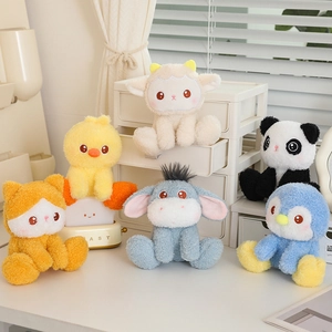 Süße Tier Plüschtiere Sitzend Duftend Panda Pinguin Katze Ente Schaf Esel Weiche Flauschige Stoffpuppe Kinder Geschenk