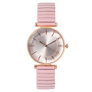 Montre De Mode Pour Femmes Avec Bracelet Élastique En Métal Cadran Minimaliste À Strass Montre Quartz Élégante