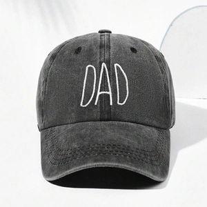 Vintage Washed Baseball Cap Retro Letter Embroidery Mom Dad Adjustable Outdoor Sports Sun Hat