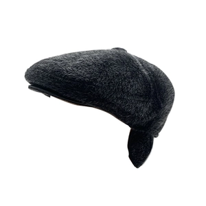Winter thermal ivy cap for men featuring fleece texture and foldable ear protection