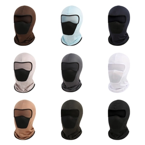 Nine-color grid of breathable cycling balaclavas with mesh filters for outdoor sports