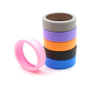 Universal silent silicone luggage wheel covers in six vibrant colors for suitcase protection