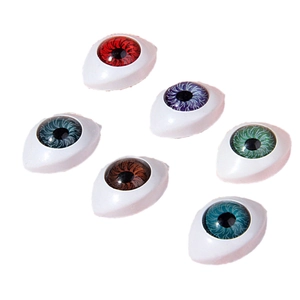 Set of 14x19mm acrylic doll eyes in multiple colors for BJD doll making accessories