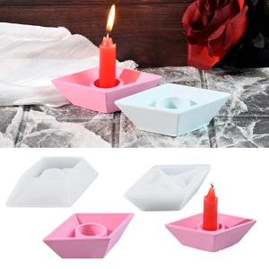 Paper Boat Shape Silicone Mold For DIY Origami Candle Holder Plaster Epoxy Resin Casting Minimalist Desktop Ornament