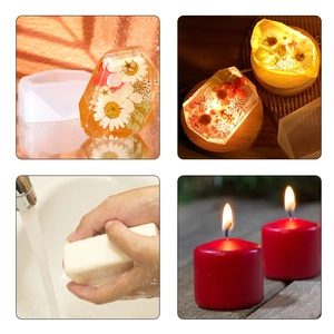 DIY silicone mold for faceted crystal stones, resin ornaments and candle making