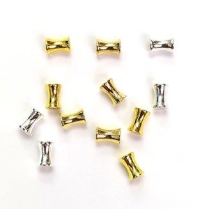 Strikvormige 14k goudgevulde kralen in goud en zilver voor DIY sieraden maken