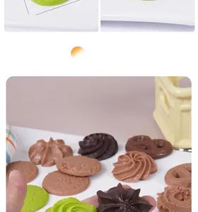 Macro detail of artificial cookie models with realistic texture and 0.7cm thickness