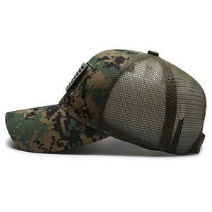 Casquette de baseball tactique camouflage avec filet respirant pour protection solaire