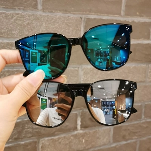 Kinder Sonnenbrille Quadratisch Großer PC Rahmen AC Linse Mode UV Schutz Quecksilber Spiegelglas Für Jungen Mädchen