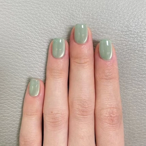 Cat Eye Mint Green Press On Nails Square Short Full Cover Artificial Fake Nails For Women Daily Manicure Decorative