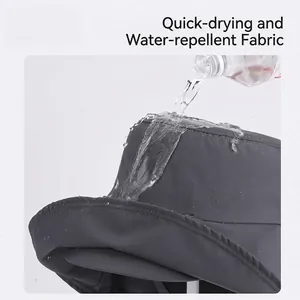 Waterproof sun hat for women with quick-dry fabric and large brim for outdoor protection