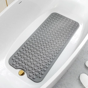 Tappetino Da Vasca Lungo In PVC Antiscivolo Per Bagno Con Ventose E Fori Di Drenaggio Tappetino Da Massaggio Inodore