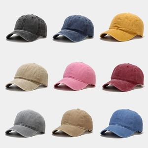 Washed Cotton Baseball Cap Retro Distressed Dad Hat Verstellbar Atmungsaktiv Sonnenschutz Outdoor Lässig Für Herren Damen