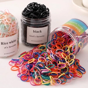 Elastici Per Capelli Usa E Getta Ad Alta Elasticità Multicolore Resistenti Senza Cuciture Ispessiti Per Donne Ragazze Bambini