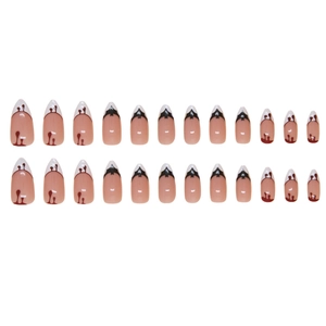 Halloween almond false nails featuring red blood drips and black bat silhouette patterns