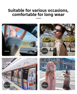 Elegantes gafas de sol cuadradas negras para conducir y viajar con protección UV