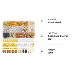 Detailed view of 133pcs DIY braid jewelry set in storage box with product specifications