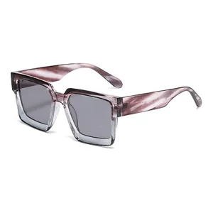 Large Square Frame Sunglasses UV Protection Polarized Anti Blue Light Vintage Retro Fashion Eyewear For Women
