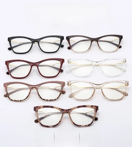 Cat-eye glasses frames in multiple colors with high-quality metal and acetate materials