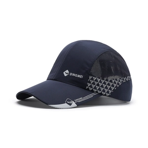 Berretto da baseball in mesh blu scuro per protezione solare all'aperto e sport casual