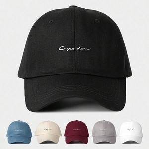 Baseball Cap Cotton Twill Carpe Diem Embroidery Adjustable Sun Protection Outdoor Sport Dad Hat Men Women Minimalist