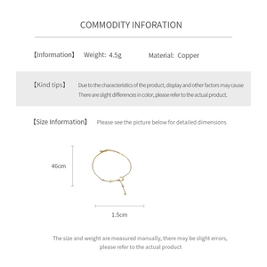 Detailed size specifications for the zircon moon starburst copper pendant necklace