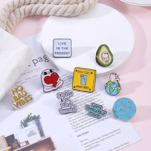 Creative Cartoon Enamel Brooch Alloy Badge Fun Lapel Pin For Backpack Clothes Decor Novelty Jewelry Gift