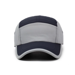Zweifarbige Ripstop-Nylon-Camper-Kappe im Fünf-Panel-Design für Outdoor-Sport und Sonnenschutz
