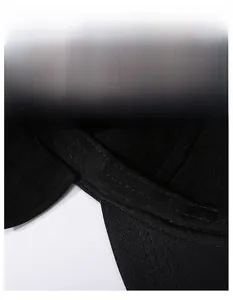 Detail of widened sweatband on winter hat showing breathable moisture-wicking fabric