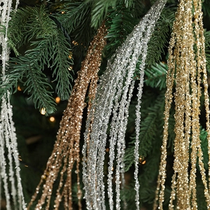 90cm Kerst glitter tarwe decoratie tak voor een sfeervolle kerstboom versiering